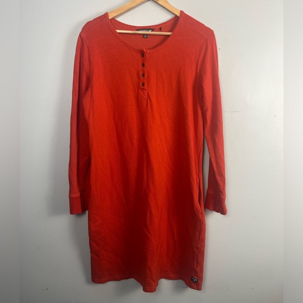 Toad & Co Ponderosa Long-Sleeve Dress Winterberry Size medium - Picture 3 of 9